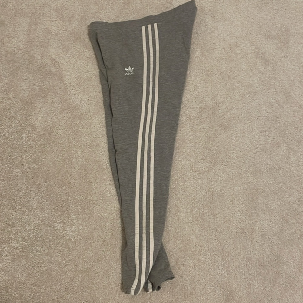 Adidas Originals 3 Stripe Gray Leggings